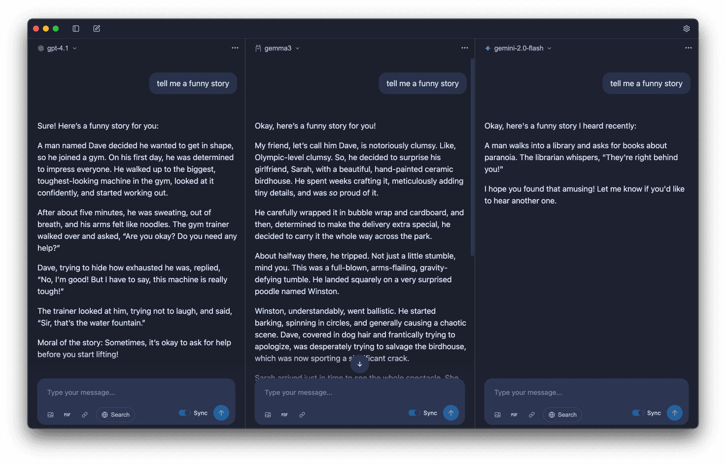 Easily Compare Models